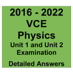 VCE Physics Exam Units 1 and 2